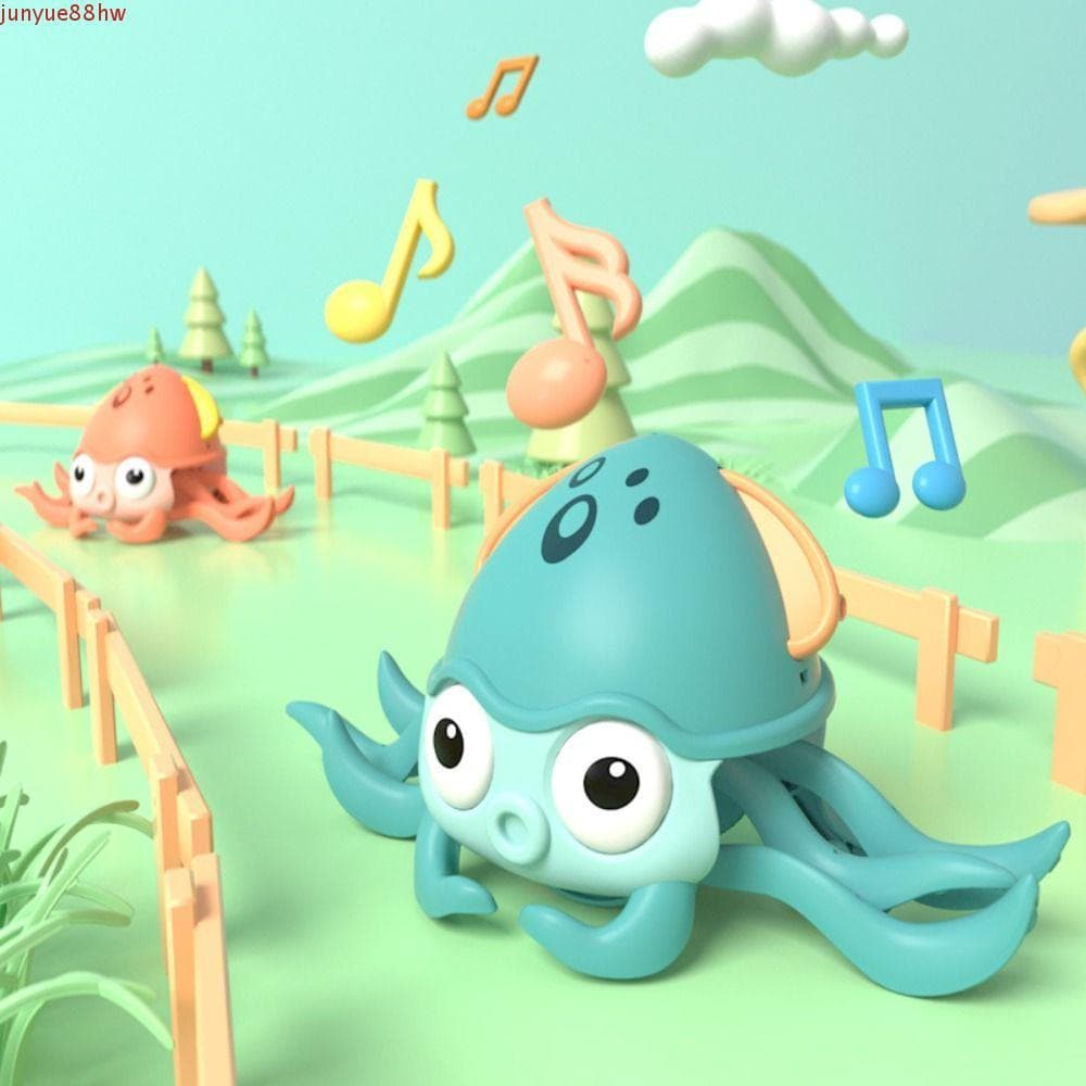 Polvo Dançante Elétrico JUNYUE , Luz De Fuga Plana E Brinquedo De Lula Musical , Detecção Automática
