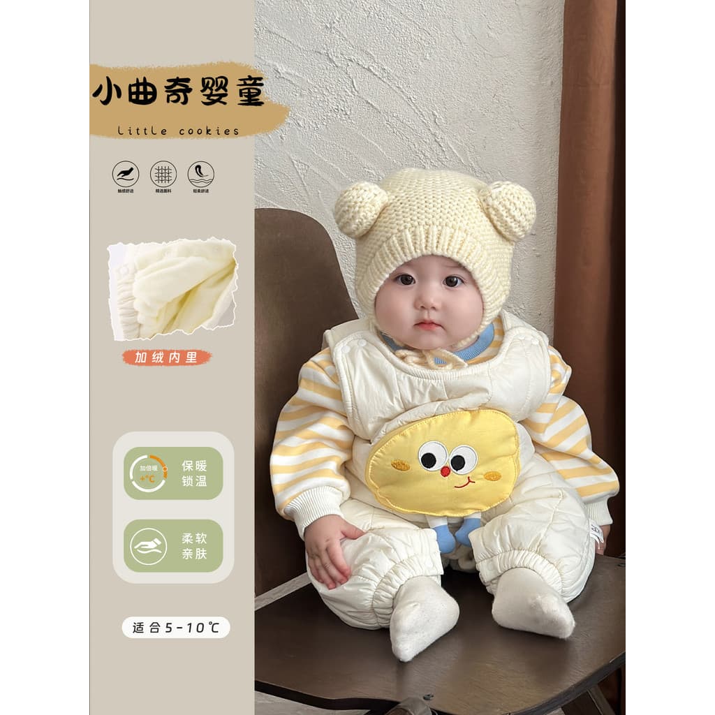 Bebê bebê Split terno inverno listrado moletom Super bonito macacão roupas do bebê menino roupas de inverno blusa de lã