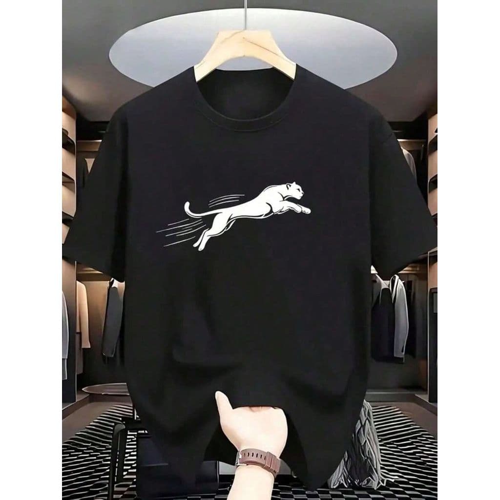 Camiseta Masculina Pantera  Camiseta 100% Algodão Camisa 30.1 Penteada  Camiseta Unissex Lançamento