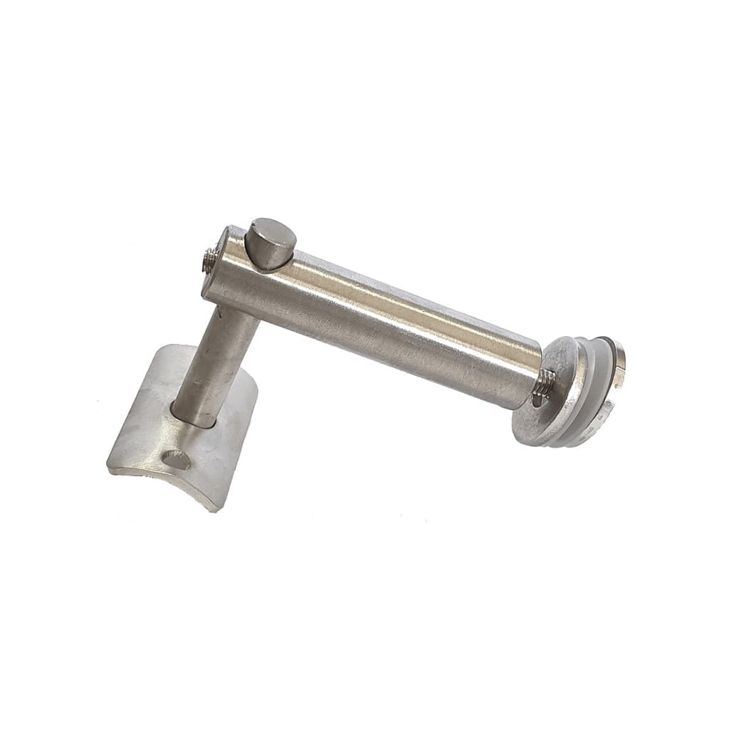 Conector Para Vidro Aço Inox 304 90º Vidro Tubo
