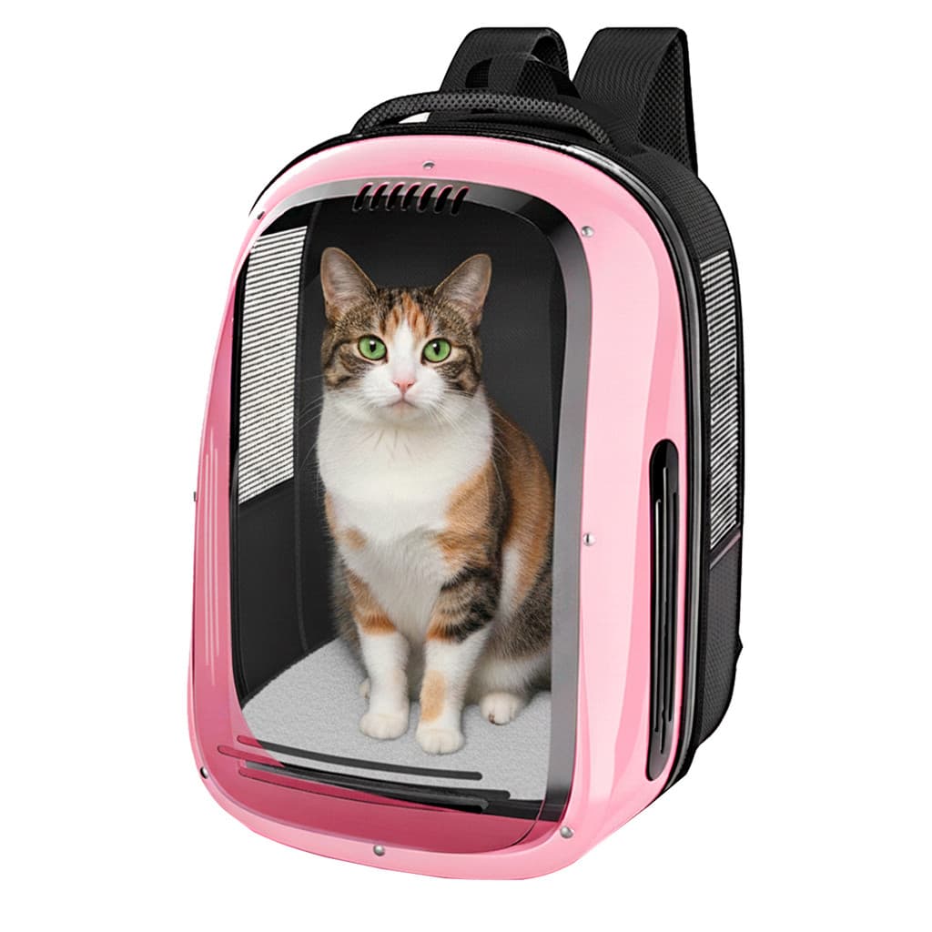 Mochila Bolsa Transporte Moto Pet Visão Parnorâmica Grande Luxo Avião Para Cães E Gatos até 8 kg