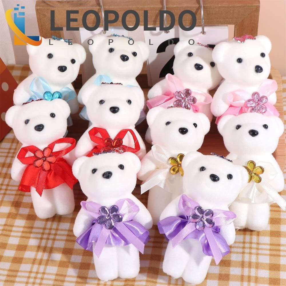 LEOPOLDO 10 Pçs/set Mini Buquê De Flores De Urso , De Espuma Animal De Pelúcia Brinquedos , DIY