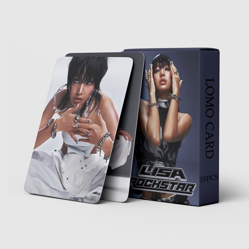 Kpop 55 Unidades/Conjunto BLACKPINK LISA ROCKSTARA Lomo postpards Para Fãs