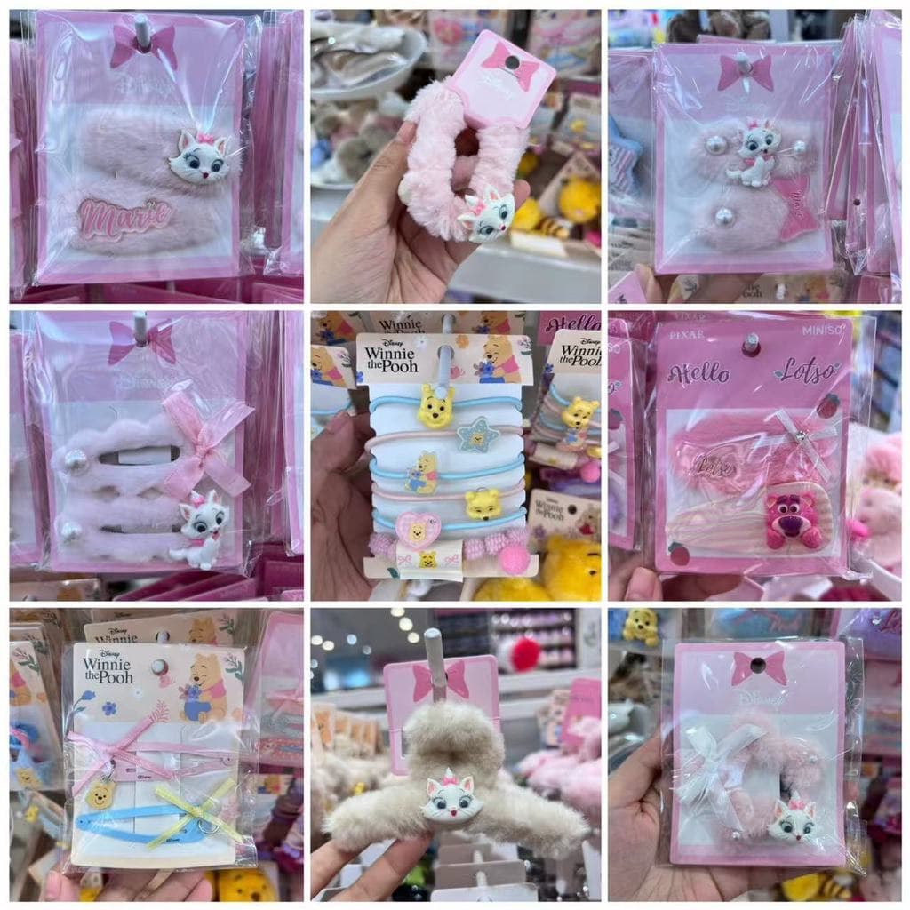 Produto famoso Disney pele temporada grampo de cabelo acessórios para o cabelo par conjunto cocar garra clipe sem costur