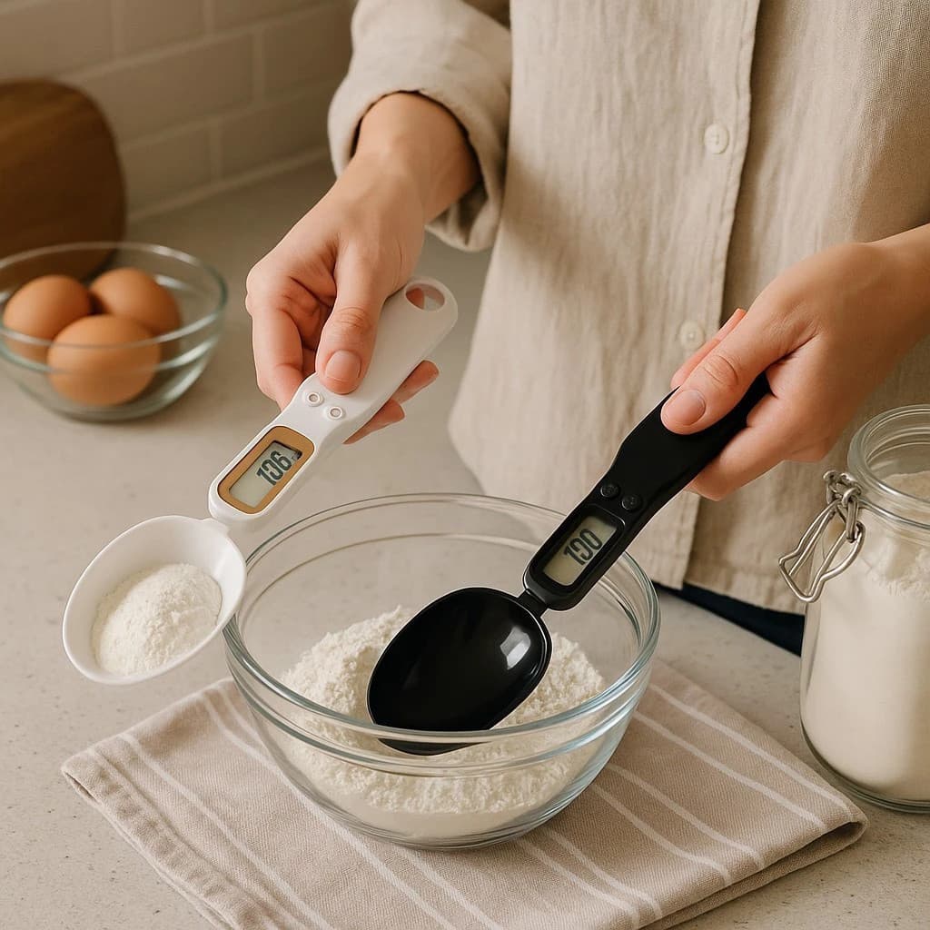 Colher Medidora Digital Balança Precisão Gramas Dosador Ingredientes Café Dieta Fitness Cozinha