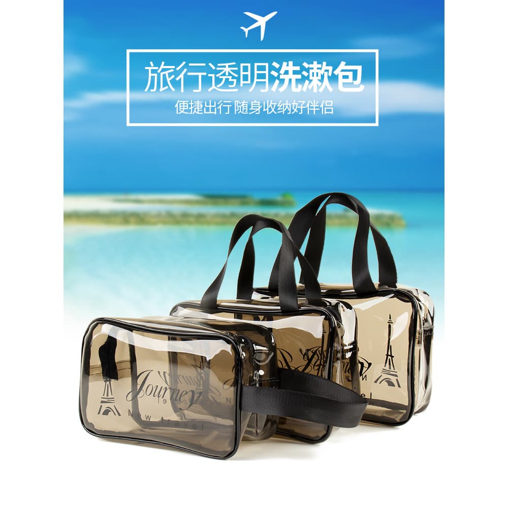 Promoção de perda!Saco de armazenamento de banheiro de viagem natação Fitness portátil à prova dwaterproof água transpar