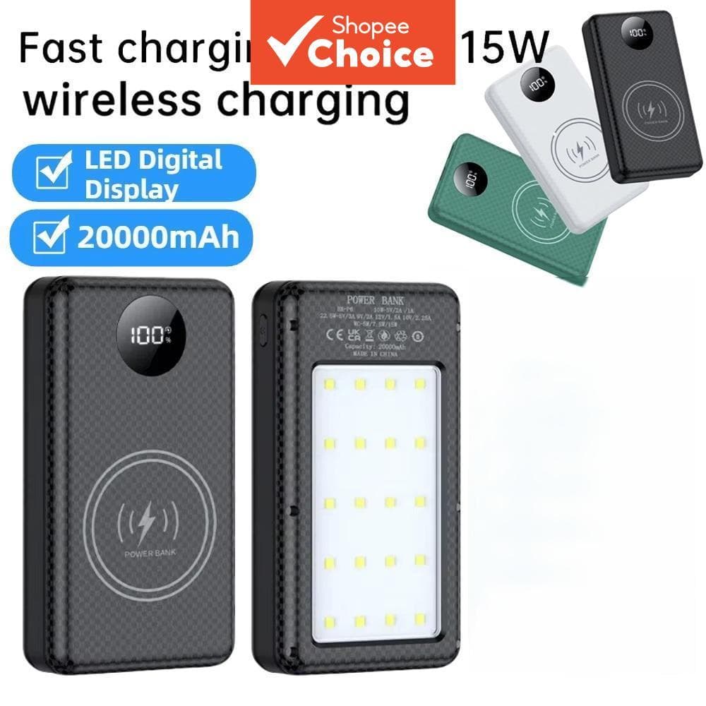 Caixa de Bateria Power Bank 6*18650 37,5W Portátil com Duplo USB Tipo C para Todos os Smartphones – Case DIY 18650