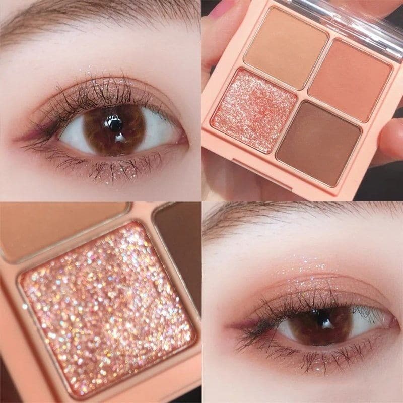 Li Jiaqi paleta de sombras de quatro cores, contas de cor terra, fosco, barato, estudante, novo estilo, venda quente, lo