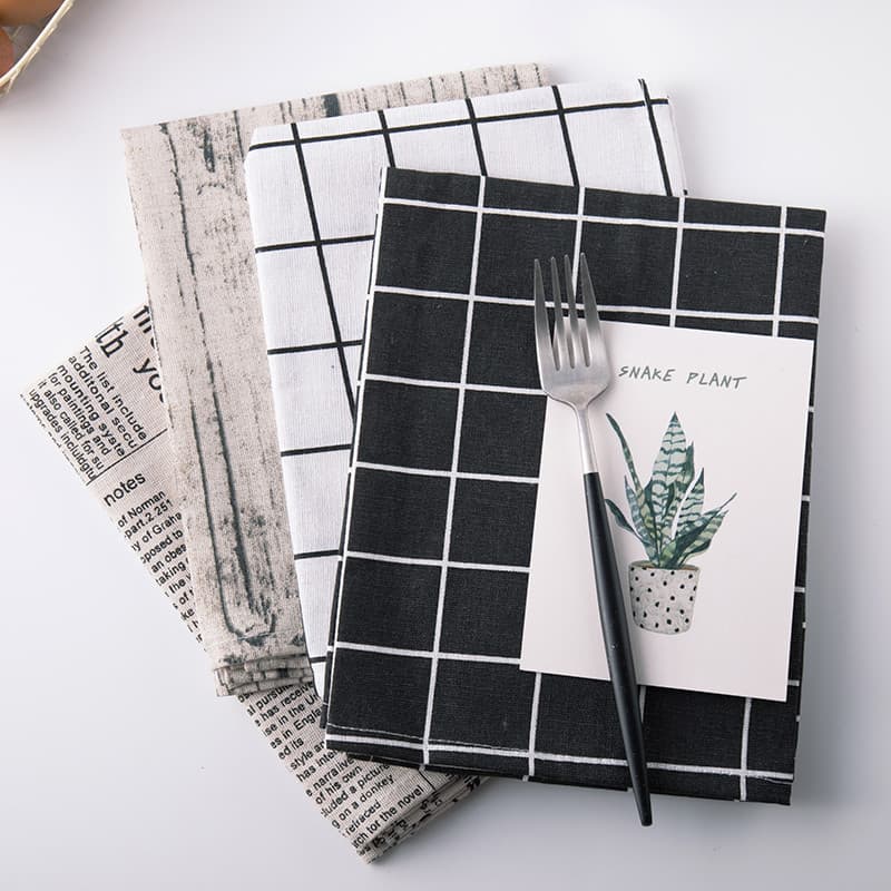 Retro grão de madeira algodão linho tecido arte simulação casca grão Placemat comida tiro fundo pano criativo toalha de