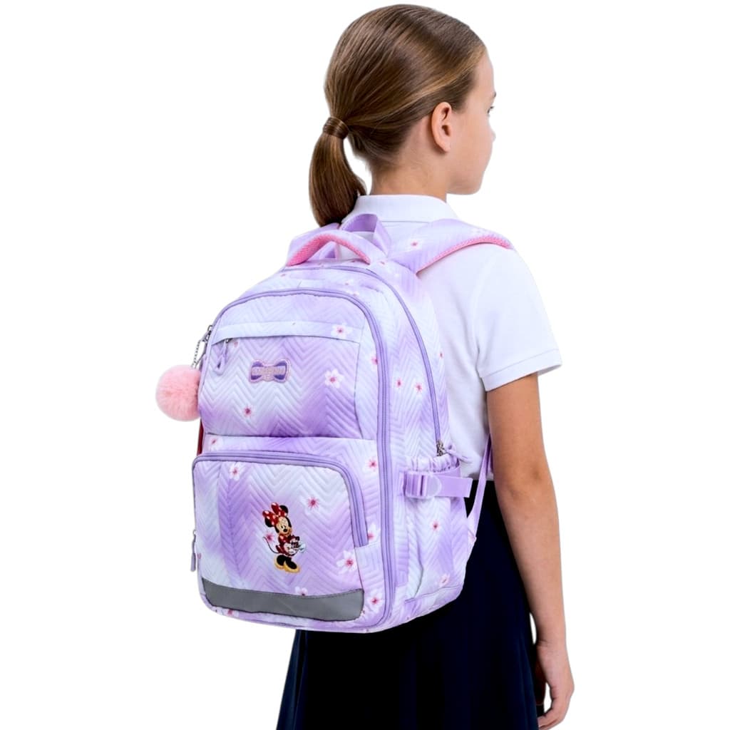 Mochila Escolar de Costas Minnie Premium - luxo
