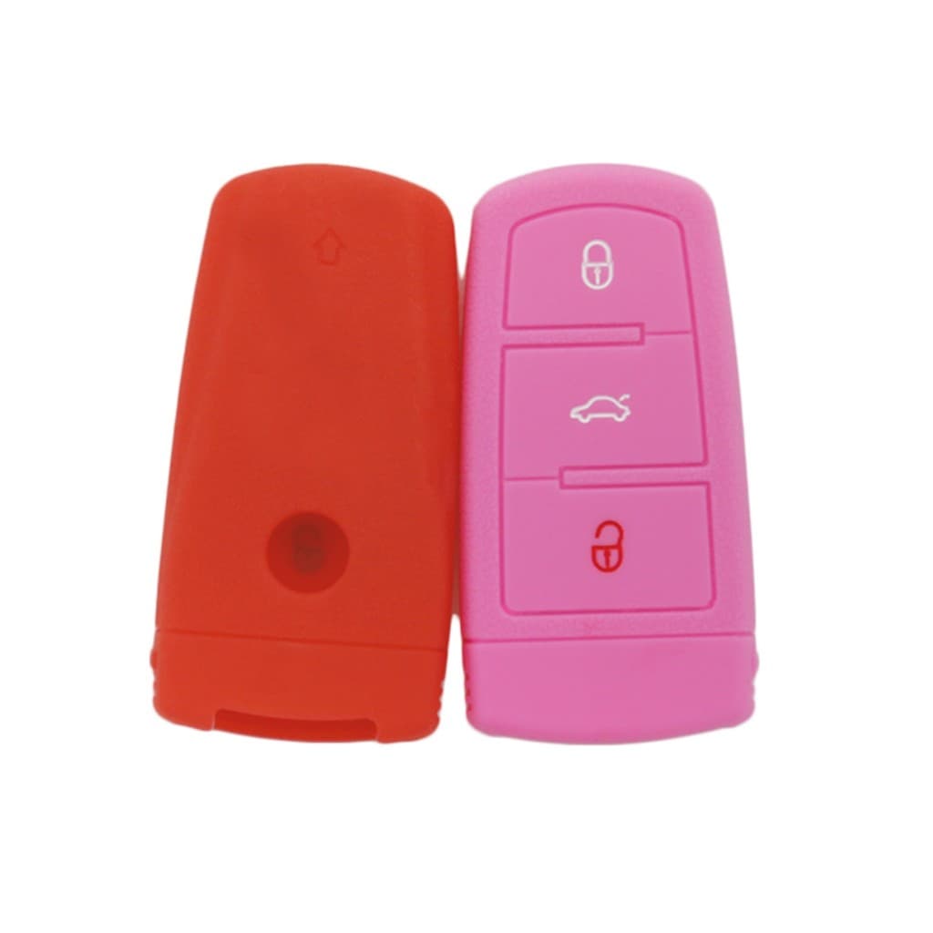 Adequado para Volkswagen CC inteligente 3 botões Silicone chave capa Magotan chave capa Passat carro controle remoto cap