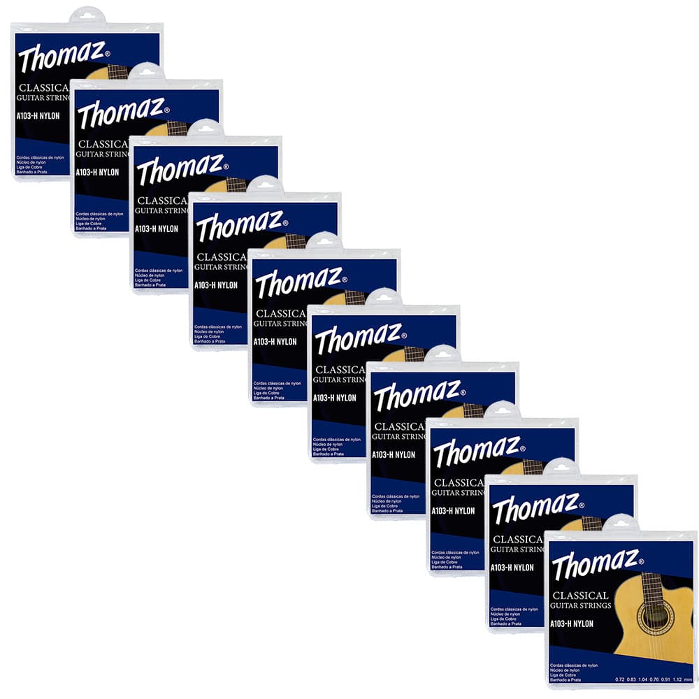Kit 50 Encordoamentos Violão Nylon 103H Thomaz