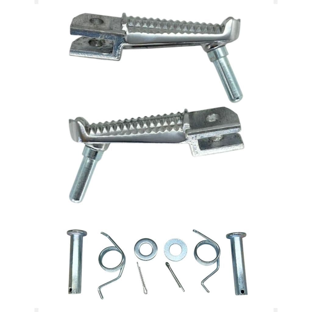 Par Pedaleira Estribo Apoio Dianteiro Completa Yamaha R3 MT 03 R1 R6 Kit Fixação