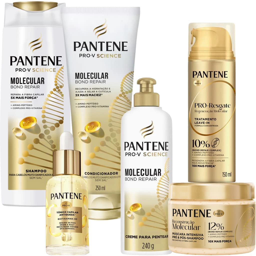 Kit Pantene Molecular Bond Repair Amino Peptídeo Biotinamina