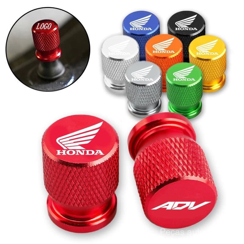 Tampa de Válvula de Pneu de Liga de Alumínio para Motocicleta Honda GM Tampa de Válvula Modificada Tampa de Cobertura de