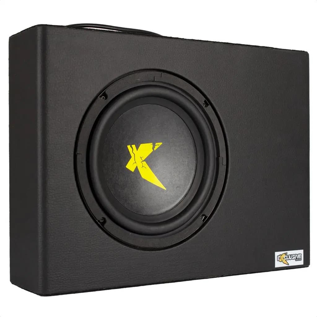 Caixa Slim Amplificada Dutada 200w Rms Xc200 Exclusive 8 Pol