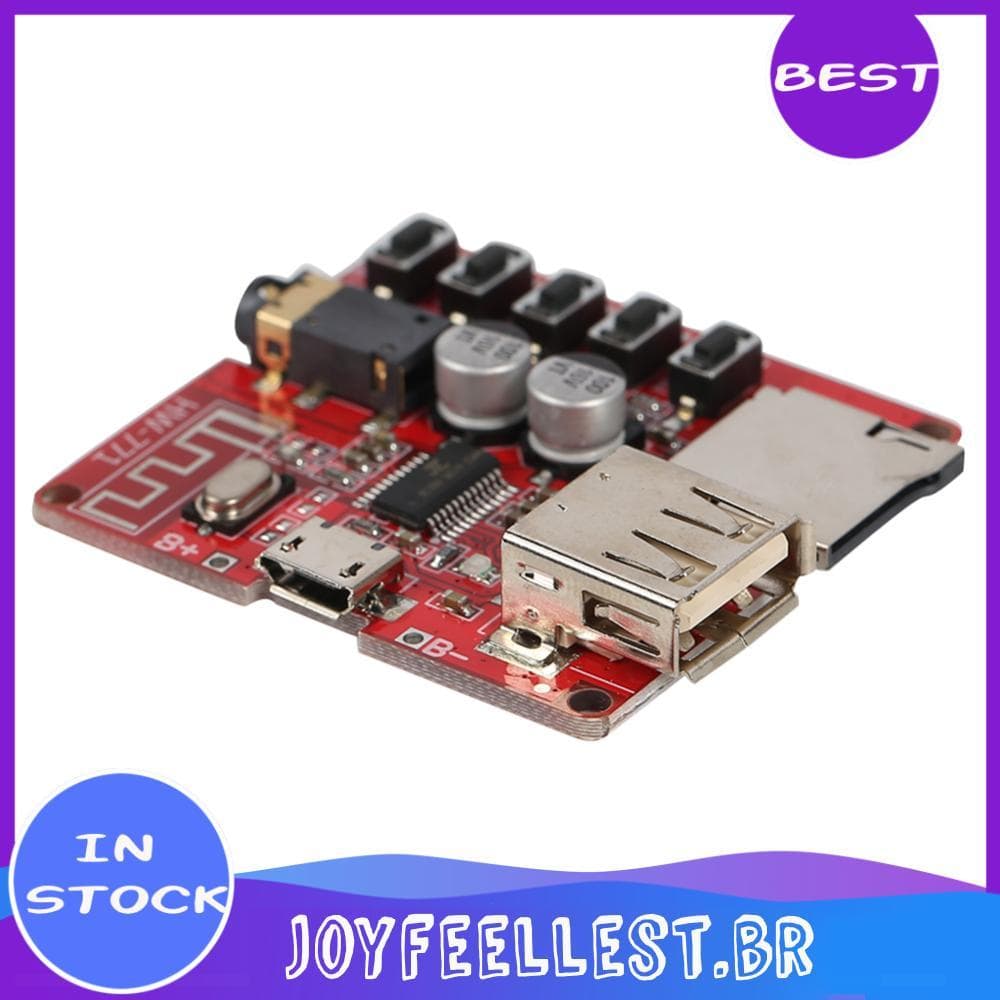 Placa Receptora Bluetooth Universal Micro USB 5V Amplificador De Alto-Falante De Carro Sem Perdas Módulo Estéreo De Circ