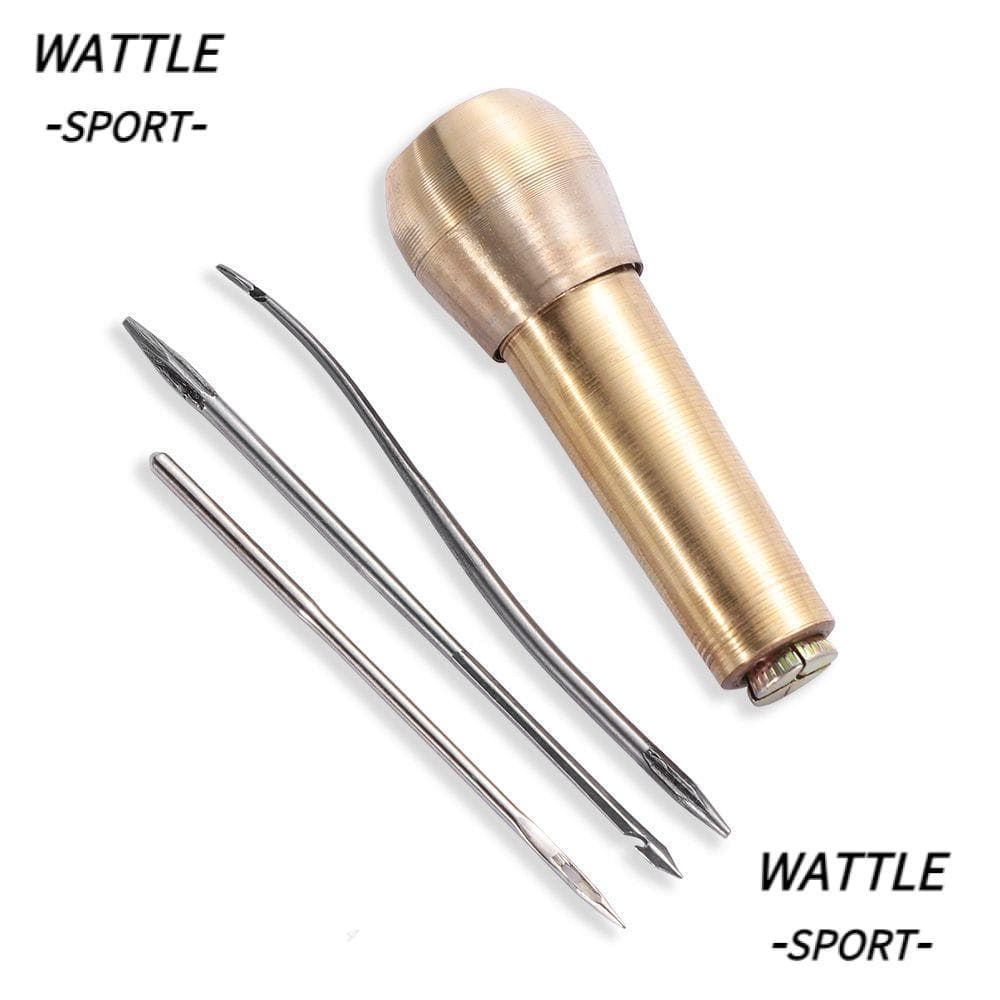 WATTLE 4 Pcs Ferramenta De Reparo De Sapatos Suprimentos De Costura Lona Couro Costurador Manual Kit De Ferramentas De A