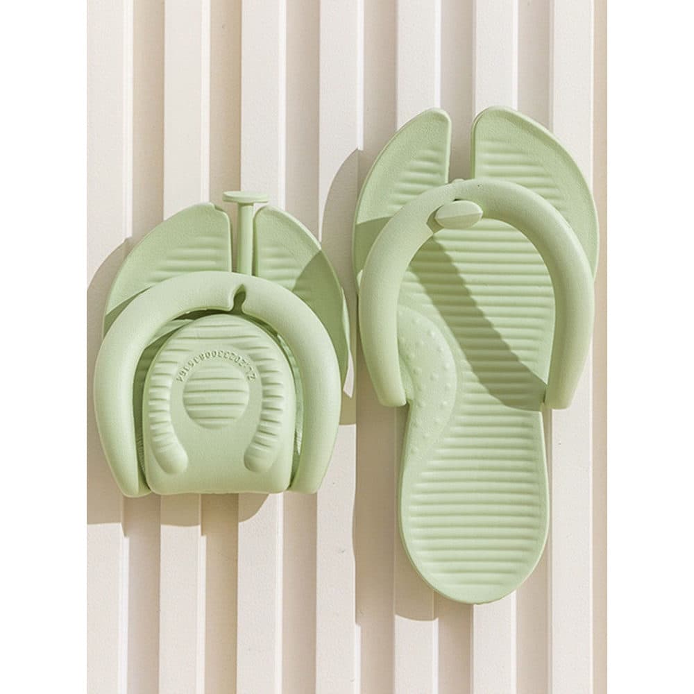 Chinelos dobráveis para viagem, antiderrapantes, resistentes ao desgaste, chinelos de banho para Hotel, podem usar fora