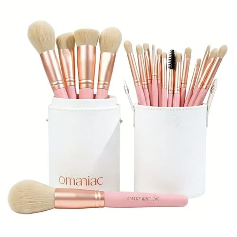 Conjunto De Pincéis De Maquiagem Profissional-Kit De Presente De Beleza Sem Crueldade Para Iniciantes & amp ; Mulheres-P