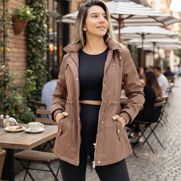 Jaqueta Casaco Sobretudo Parka Forrado Capuz Militar Max