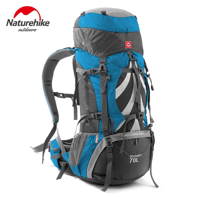 Grande capacidade 70L Caminhadas Bolsa Mochila Homens Caminhadas Ao Ar Livre Multifuncional Grande Mochila À Prova D 'Ág