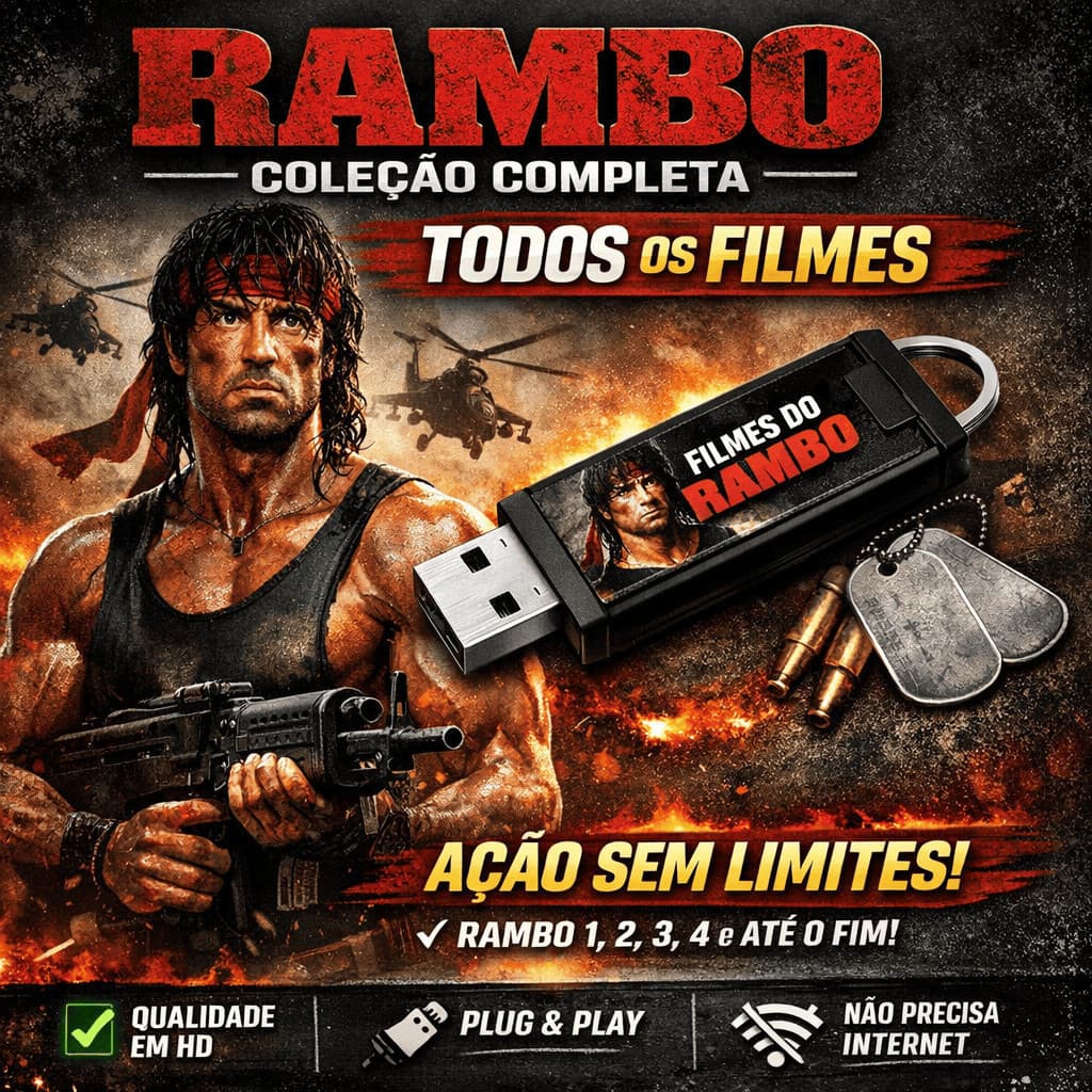 Pen Drive Temático  Personalizado –  Rambo