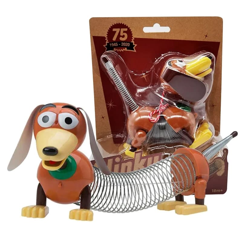 Figura de Brinquedo Elástica Esticável de 15cm do Disney Pixar Toy Story 4, Cão Pastor, Boneco Infantil 6D6Z