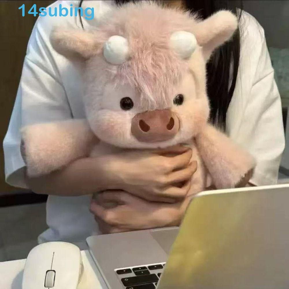 SUBING Bicho De Pelúcia De Porco , Novo Design Com Padrão De Vaca Escocesa Bichos , Gits Infantis