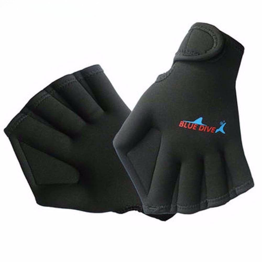 BOLONI Luvas De Mergulho Quentes Ajustáveis Para Treinamento De Natação Remos Sem Dedos Exercício Surf Mão Webbed