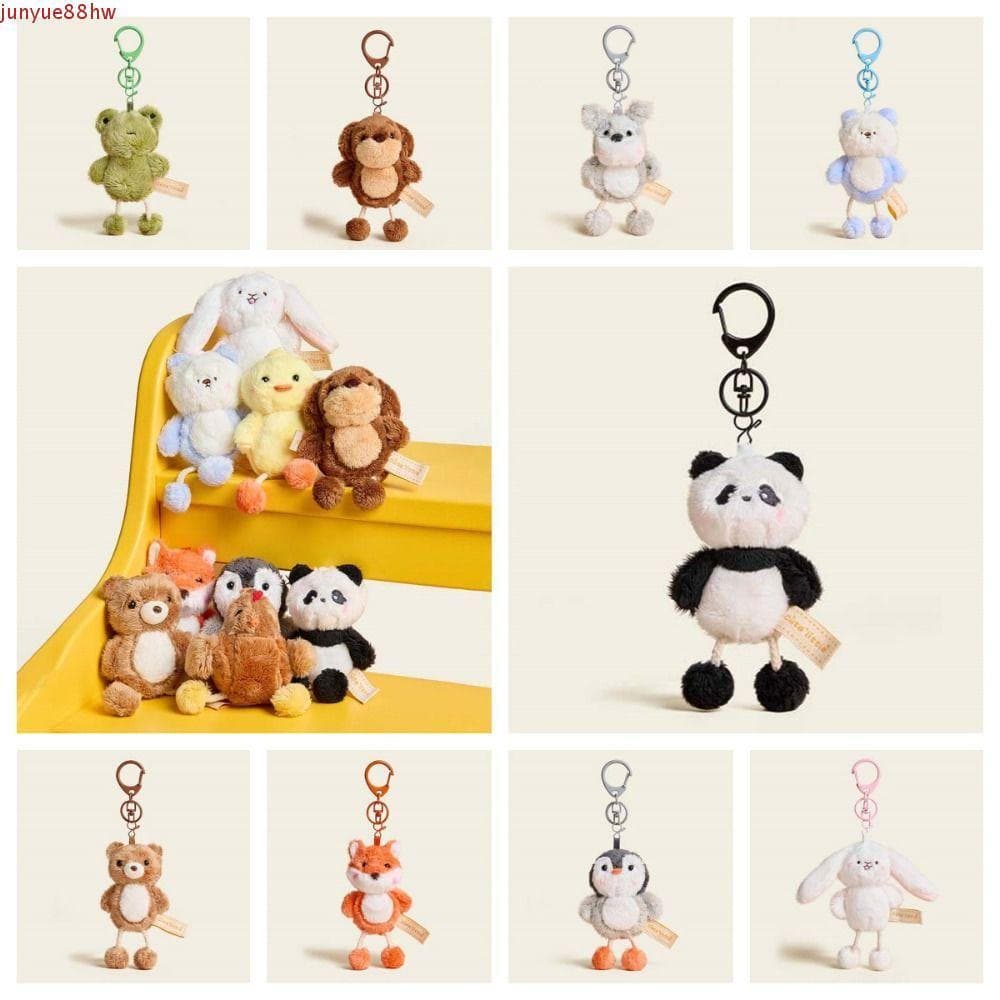 JUNYUE Chaveiro De Boneca De Urso , Pingente De Cachorro De Pelúcia Macio E Engraçado , Animal De Desenho Animado De Fra