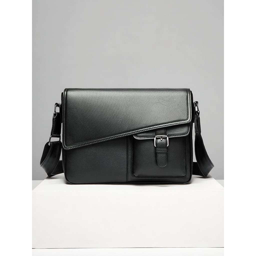 Bolsa mensageiro masculina de couro australiano, primeira camada, grande capacidade, negócios, Casual, bolsa mensageiro,
