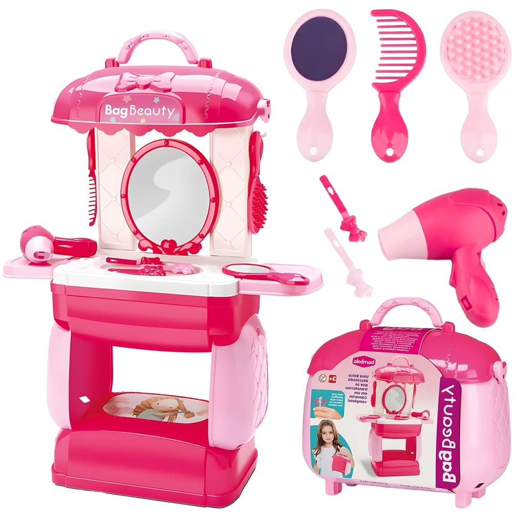 Maleta Bag Beauty Penteadeira De Brinquedo Infantil Com Acessórios Para Meninas - Bambola