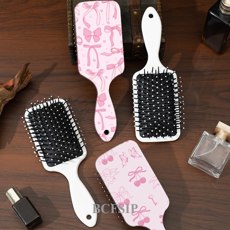 BCF Arco Escova De Cabelo Lidar Com Pente De Cabeleireiro Almofada De Ar Anti-Estático Massagem Pentes Ferramentas De Es