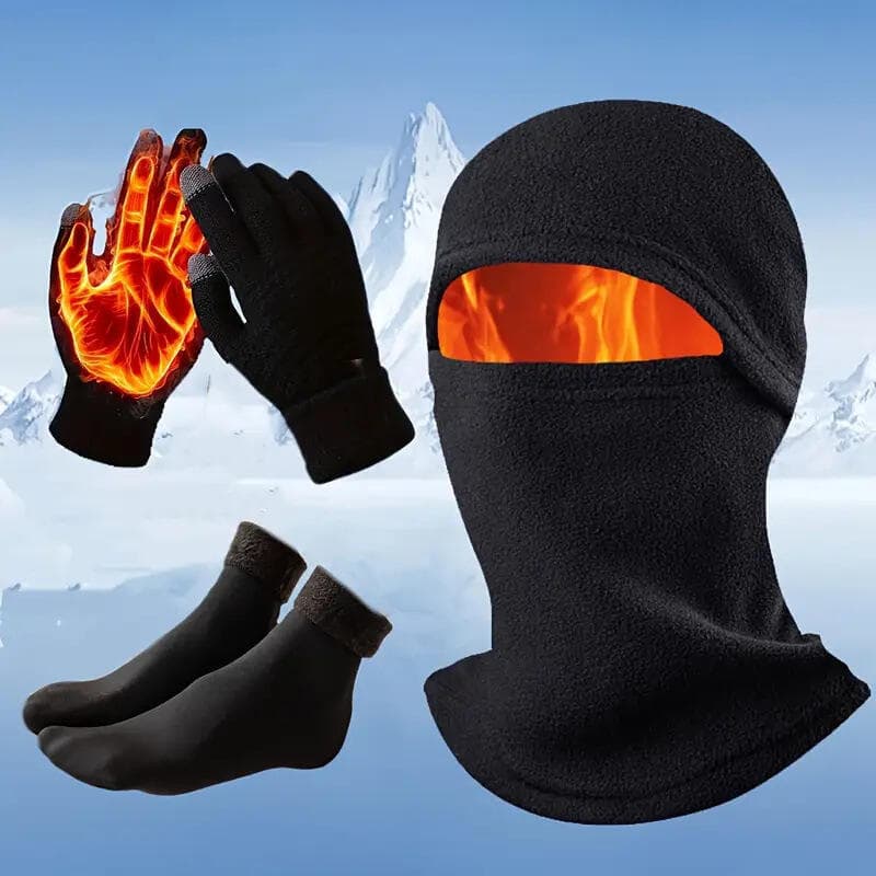 Máscara de Inverno para Ciclismo à Prova de Vento, Chapéu, Cachecol, Protetor de Cabeça em Fleece Quente e Resistente ao