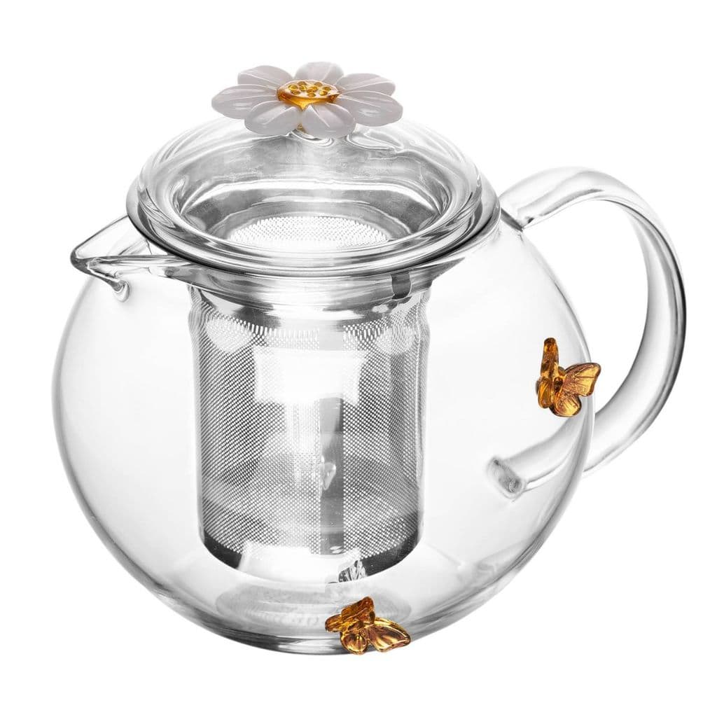 Chaleira c/difusor Abelha Vidro borossilicato  600ML