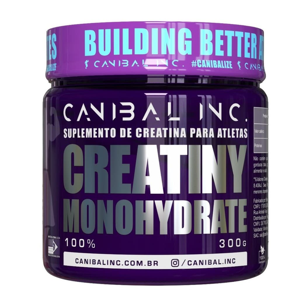 Creatina Canibal Inc 100% pura Monohydratada 300g