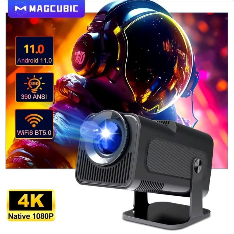 Projetor Smart HY 320 Android Full HD 1920x1080 Bluetooth Wi-fi, HY300 atualizado