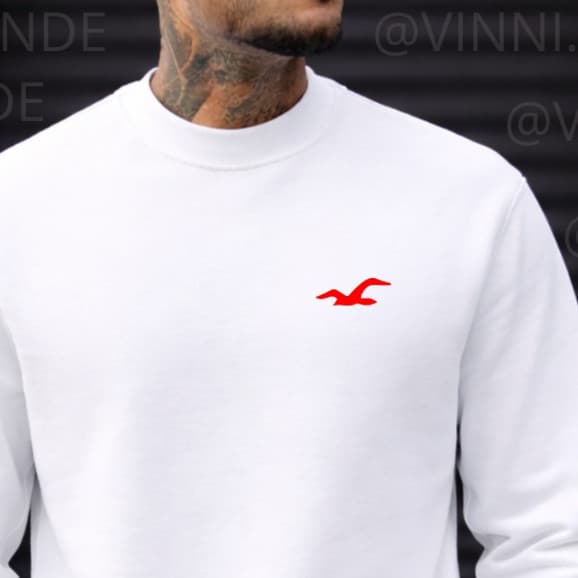 Moletom Minimalista Masculino Logo Pequena Premium Algodão Conforto Top