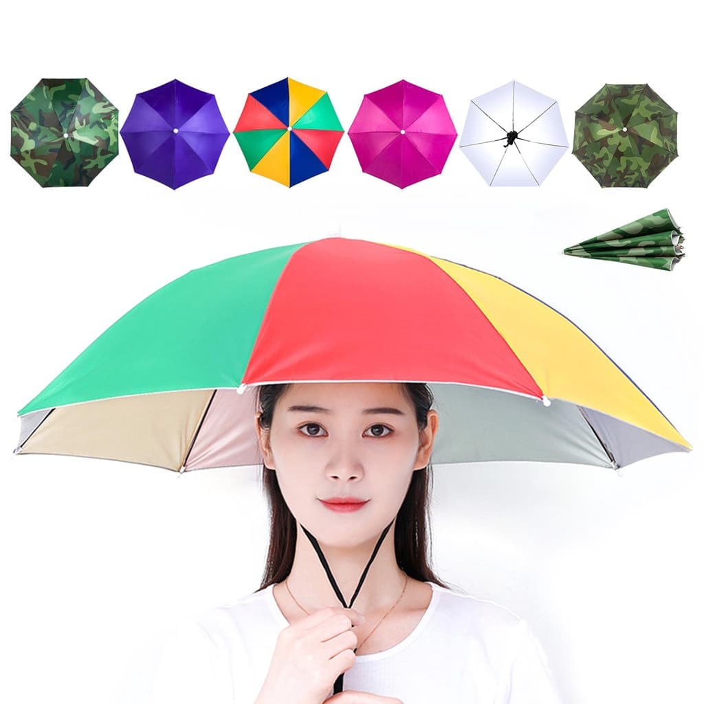 Protetor Solar Exterior Portátil À Prova D'água Chapéu Guarda-Chuva Premium/Proteção Dobrável De Vento Para A Pesca , Ca