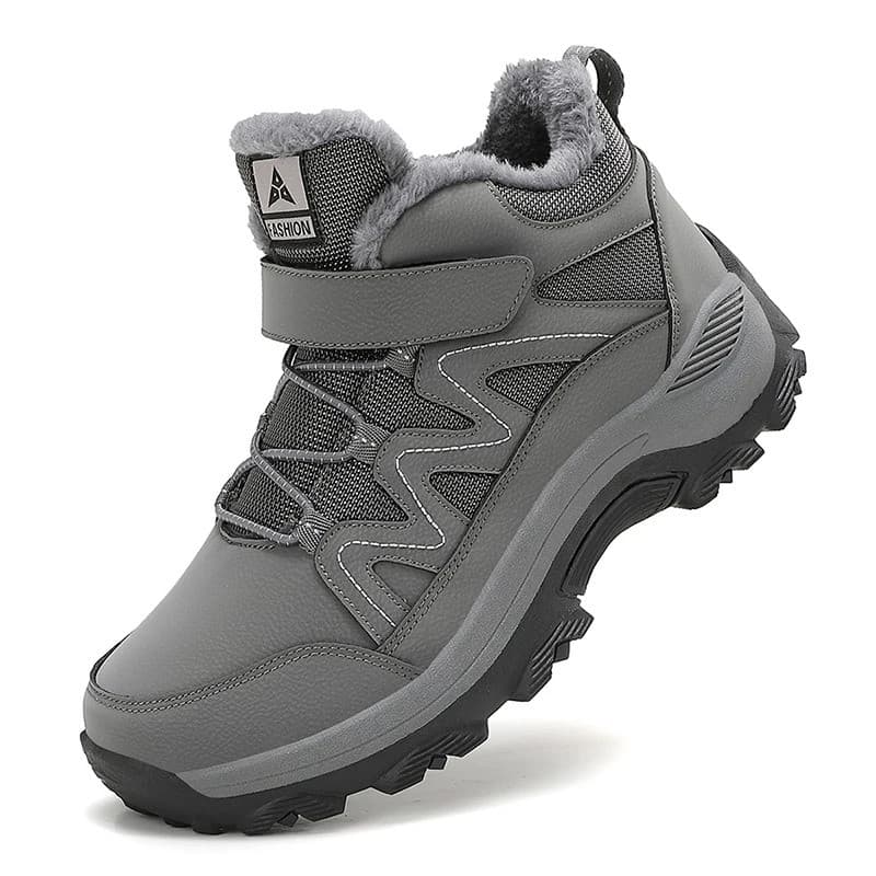 Botas de inverno femininas, tênis forrados com pelúcia quente, calçados confortáveis para mulheres, adequados para corri
