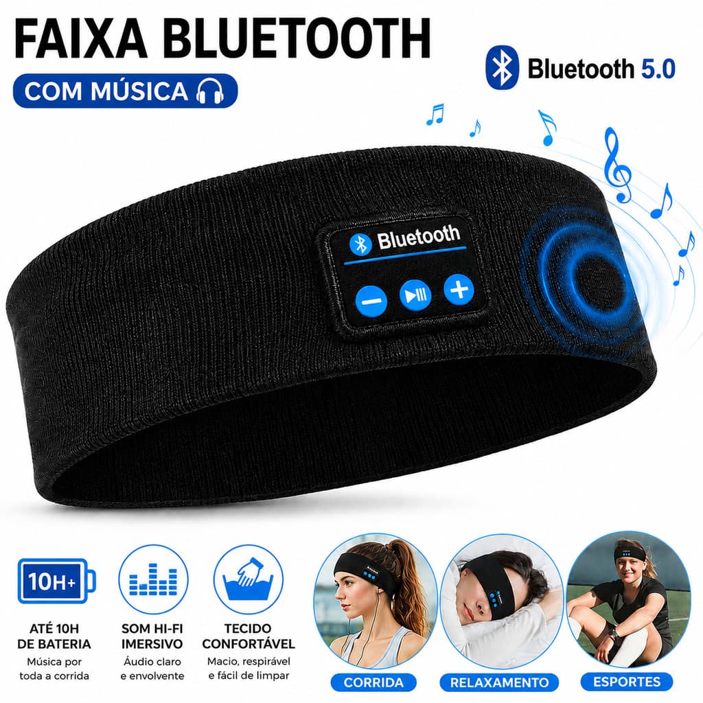 Fone De Ouvido Bluetooth Sem Fio
