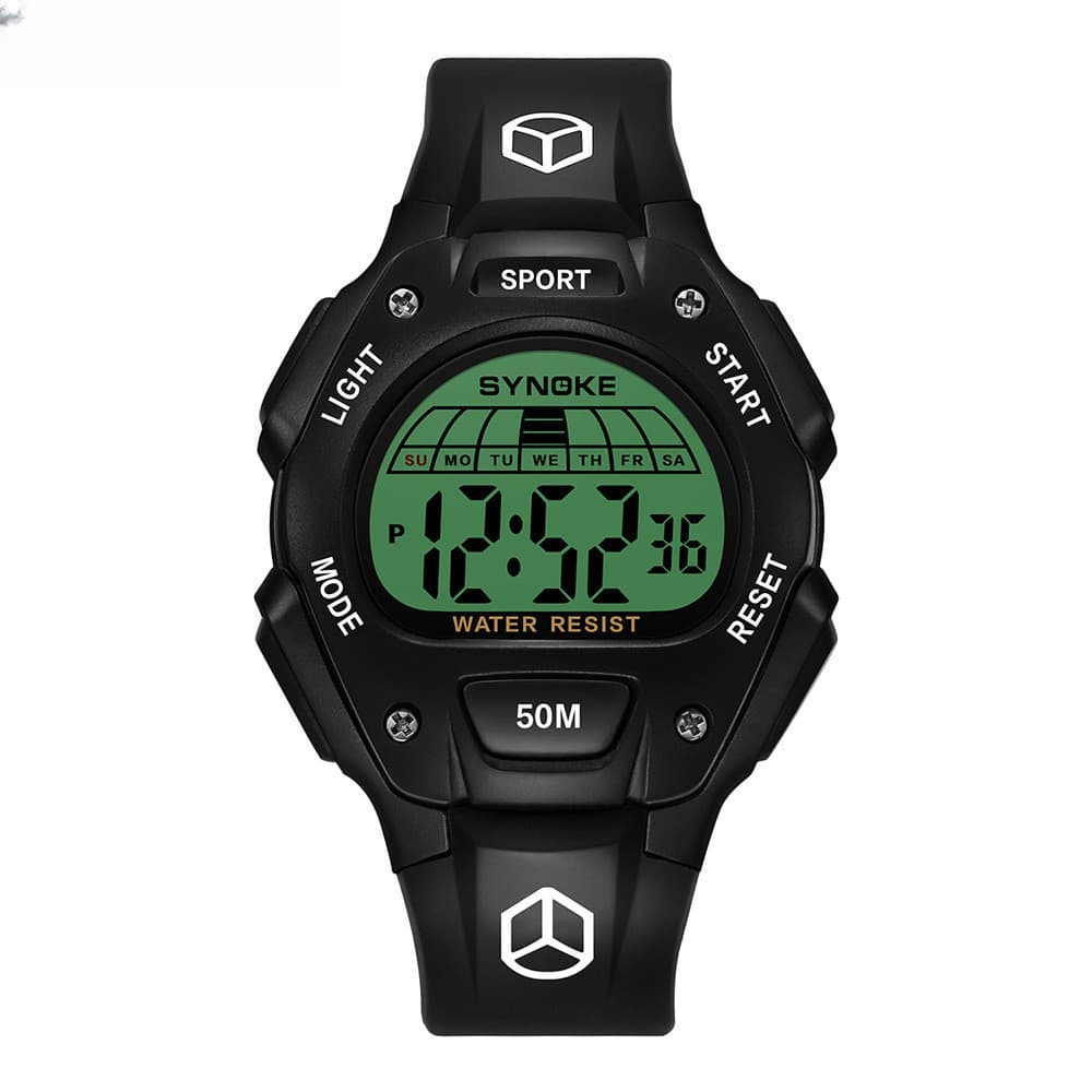 Estudante relógio eletrônico à prova dwaterproof água alarme Multi-função luminoso relógio esportivo masculino moda vend