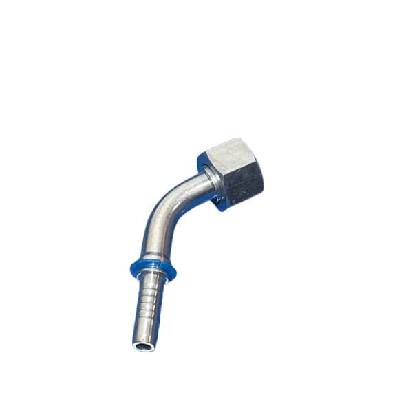 Terminal Fêmea Métrica O-Ring Curva 45° 22 mm x 3/8"