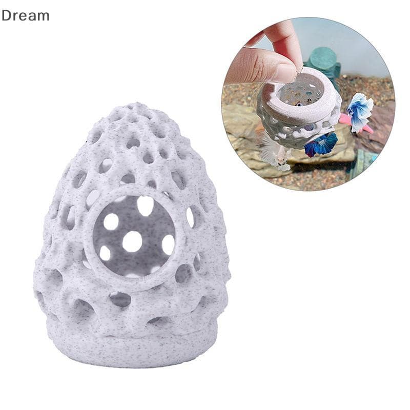 < Dream > Caverna Para Tanque De Peixes, Acessórios Betta De Aquário, Habitat Seguro Estético De Casa