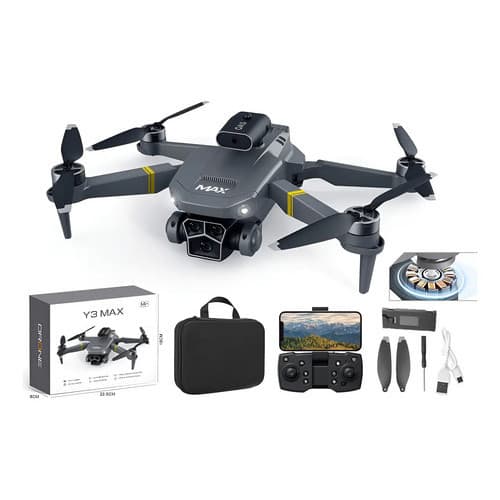 Y3 Max Drones Profissionals Câmeras Fotografia Aérea Preto