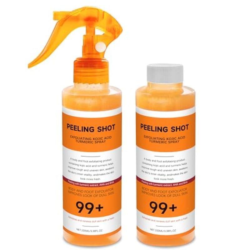 Body Keratin Care Spray De Cúrcuma Com Ácido Kójico : Peeling Esfoliante Suave-Hidrata , Nutre Sua Pele , Adequado Para