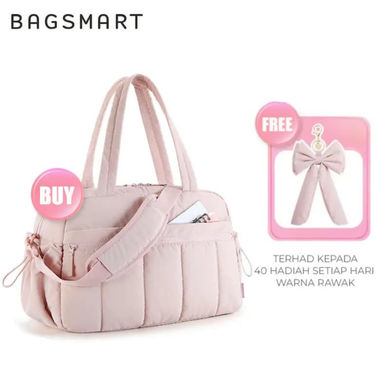 [Compre 1 e ganhe 1] Bolsa de Viagem, BAGSMART, Bolsa de Ginástica para Mulheres, com Compartimento para Itens Molhados,