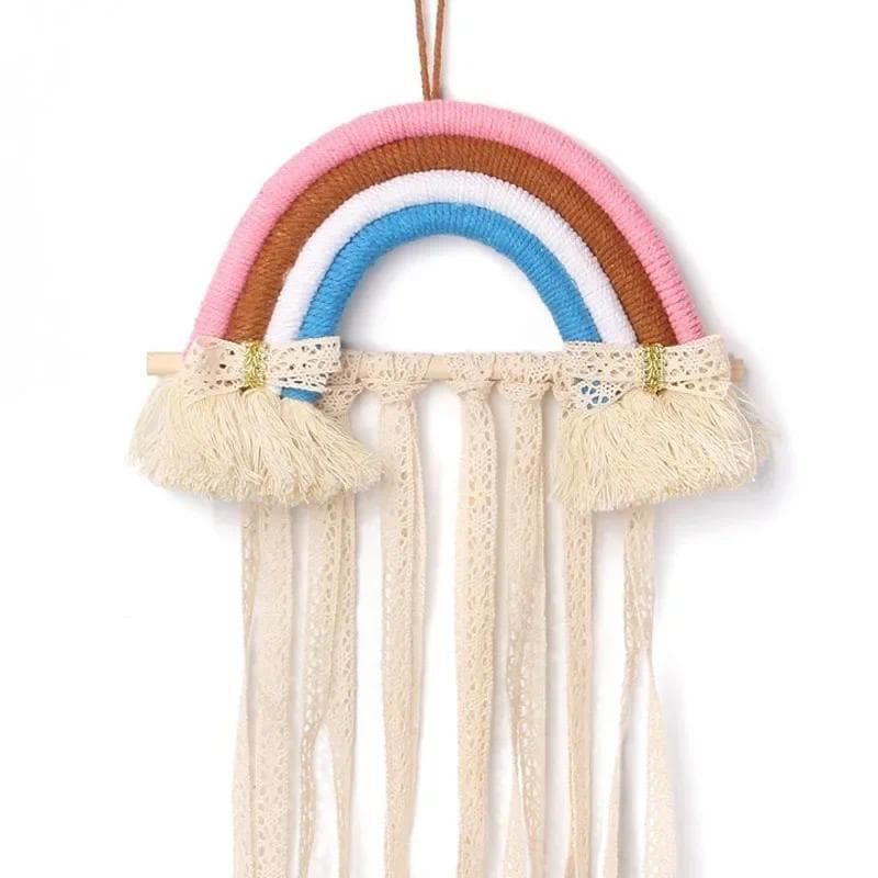 Suporte para Acessórios de Cabelo de Bebê, Organizador de Presilhas e Elásticos de Cabelo para Meninas, Arco-íris, Princ