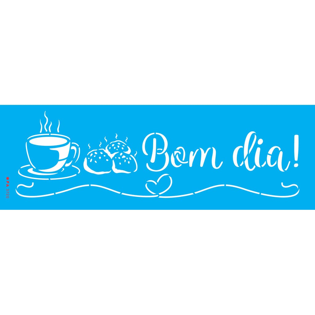 Stencil OPA 3720 Culinária Café da Manhã 10x30 cm